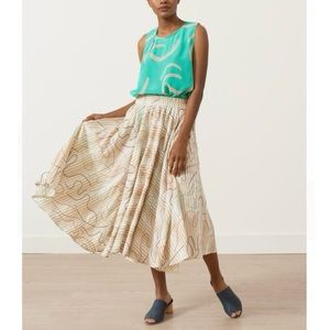 Seek Collective the Abby hand embroidered squiggle skirt